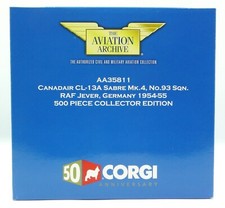 CORGI AVIATION AA35811 CANADAIR SABRE RAF JEVER GERMANY COLLECTOR'S EDTN. BNIB