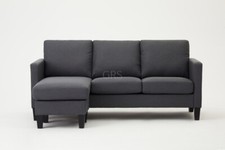 3 Seater Fabric Sofa L-Shaped