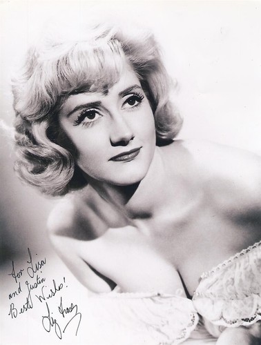 Liz fraser signed w - signed, b&w