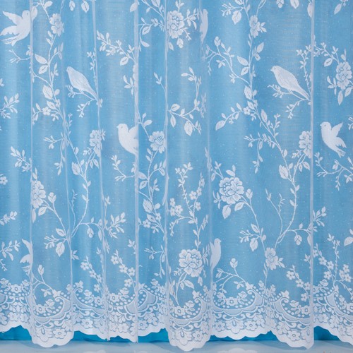 Birdie white net curtains - birdie,