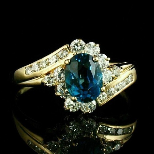 2ct oval blue - oval,