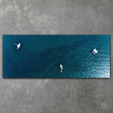 Yacht on Ocean Water Landscape