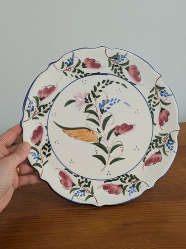 Hand painted irregular - hand-painted, floral