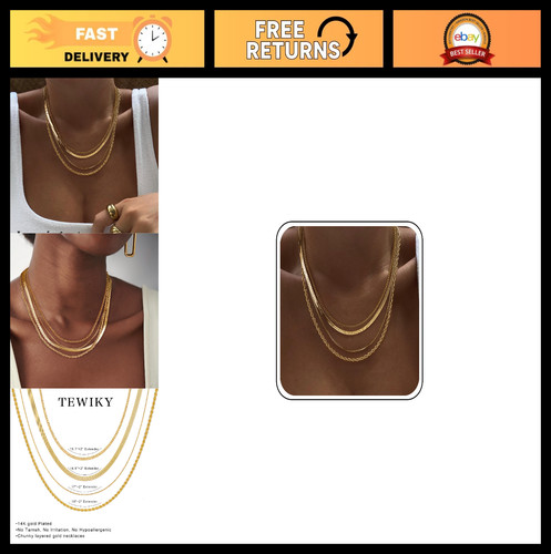 Layered necklaces for women - layered,