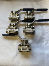 STAINLESS STEEL BALL VALVES 3 PIECE BOLTED BODY FOR 1/2 nominal bore pipe