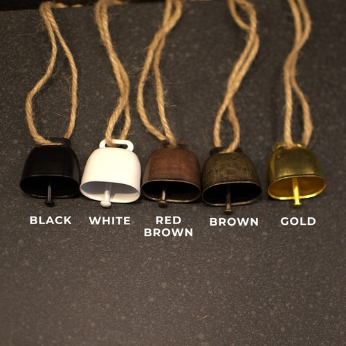 Small hand bell black bronze - small,