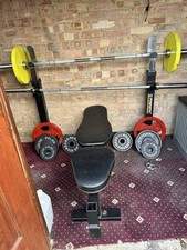Powertec Weight Bench, Weights