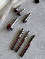 TITMAN ROUTER BITS  BRITISH MADE- 12mm & 8mm SHANK  (JOB LOT OF 7 ) 