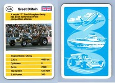 Model "T" Ford Fibreglass Body - Super Dragsters 1970s Dubreq Top Trumps Card