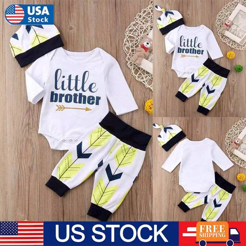 3pcs newborn baby boy toddler - newborn,