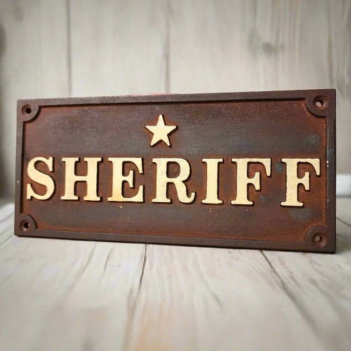 Sheriff cast iron wall - sheriff,