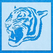 Tiger Head Stencil: Mylar