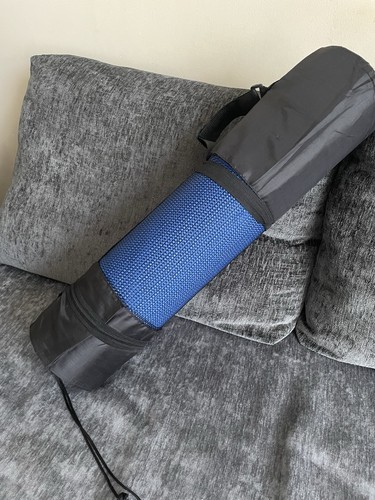 Blue yoga mat studded - mat,