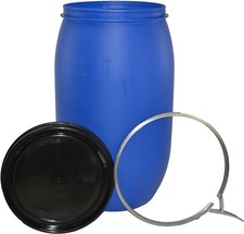 220l plastic blue - 220l, open