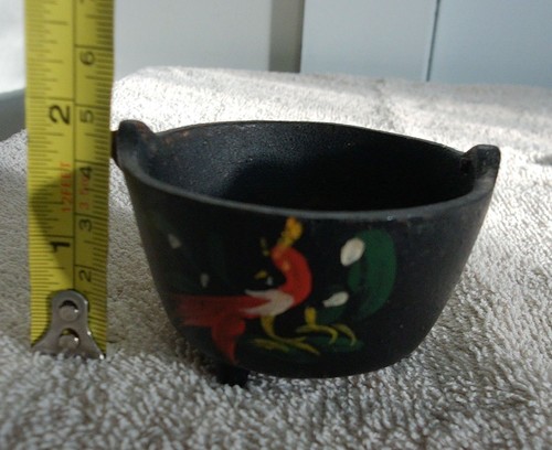 Antique miniature smelting pot - antique,