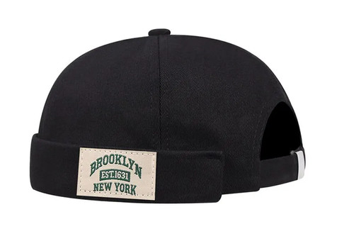 New retro brimless hat - hat, skull