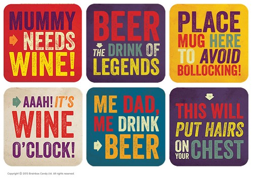 Brainbox candy drinks coasters - brainbox,