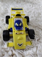 2007 Roary the racing car yellow F1 vehicle toy car with face silver hatch race 