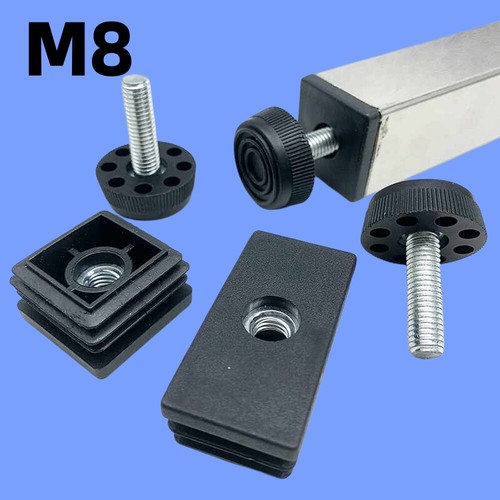 Square tube inserts end caps - square,