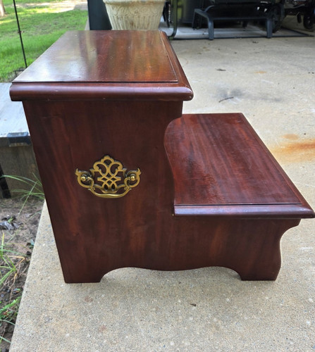 Vtg wood bed - bed, library
