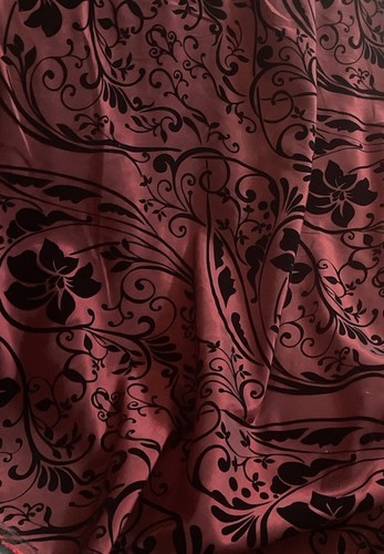 Red black polyester taffeta - black,