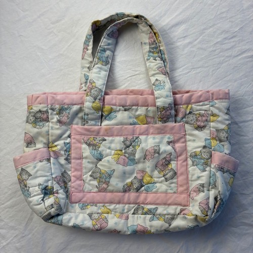 Vintage quilted kitten - quilted,