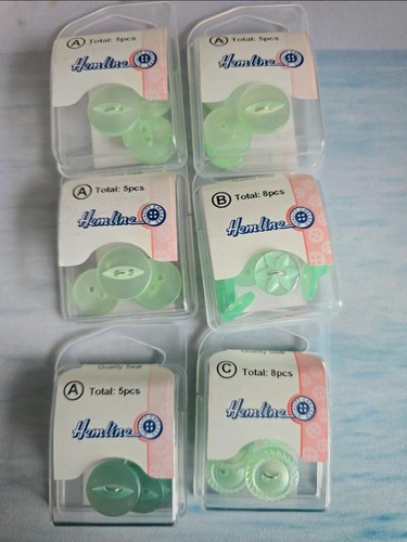 Job lot buttons - job, green