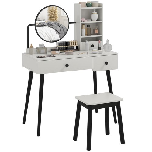 Homcom dressing table set - homcom,