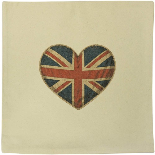 Union jack heart canvas - heart',