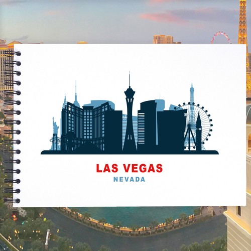 Las vegas cityscape - a3/a4/a5,