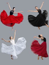 360/540 Long Dance Skirt Full