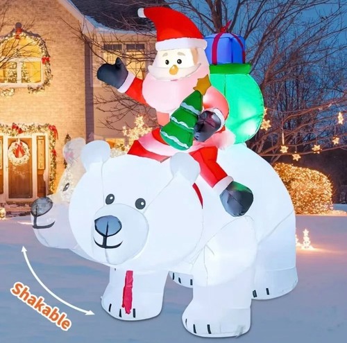 6ft led christmas inflatable - led,