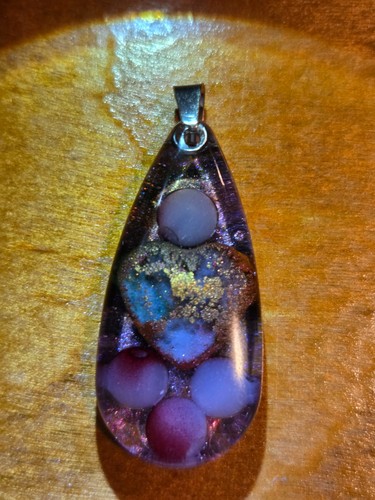N118 handmade resin necklace - handmade,