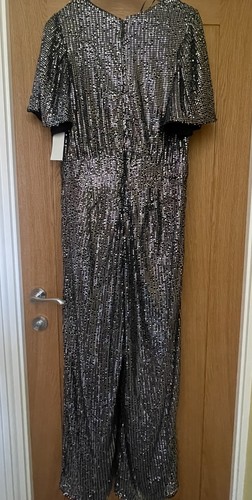 Black sparkle jumpsuit size - black,