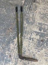 Vintage Green Metal Long Handle Edging Shears Garden