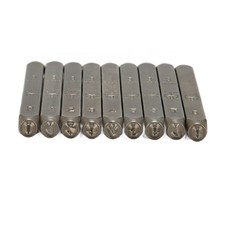 ⁺9Pcs Metal Number Stamps