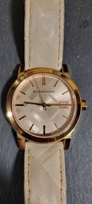 Burberry Women's BU9109 City Classic Beige Leather Strap Watch