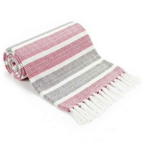 Large cotton stripe - stripe, throws