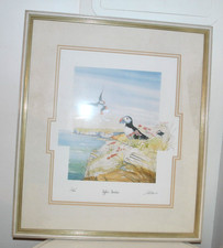 Geoffrey Cowton Print 'Puffins