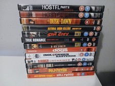 DVD Joblot of 13 Quentin Tarantino Films Movies Incl Hostel Pulp Fiction Etc