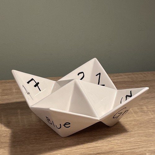 White ceramic decorative - ceramic,