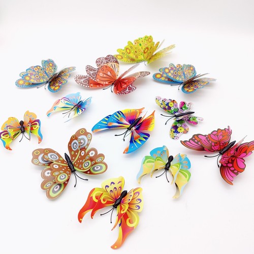 12pcs butterfly wall - 3d,