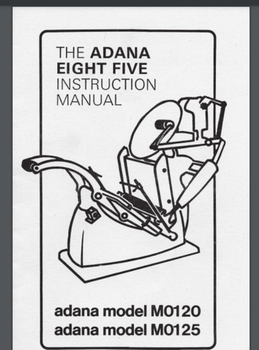 Adana printing press manual - , 8
