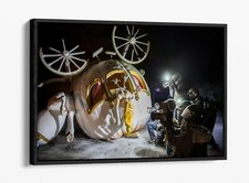 BANKSY CINDERELLA CRASH -DEEP FLOATER/FLOAT EFFECT FRAMED CANVAS WALL ART PRINT