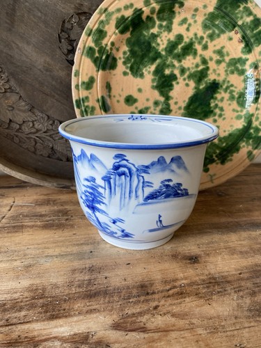 Blue white japanese chinese - white,
