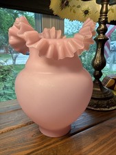 Pink Satin Oil Lampshade