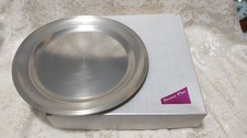 12" diameter pewter plate by