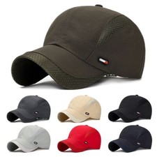 Waterproof Cotton Quick Dry Baseball Cap Snapback Hats Mesh Sun Hat