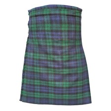Black Watch Tartan Kilt, 13oz Scottish Wool, 24", 5 Yards Men’s Traditional Kilt