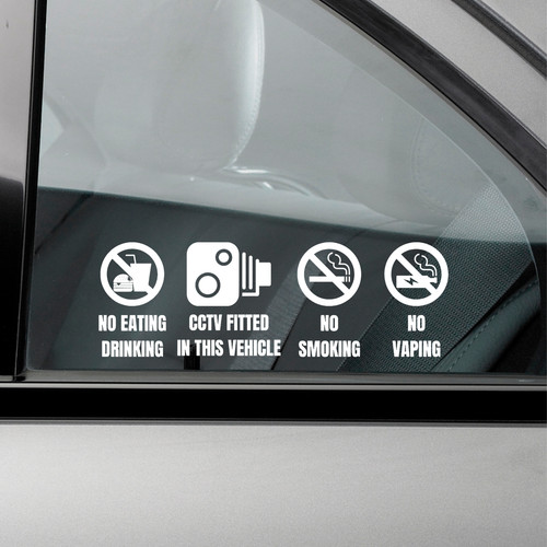 Stickers vehicle no - x,